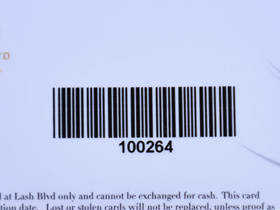 Thermal print barcode