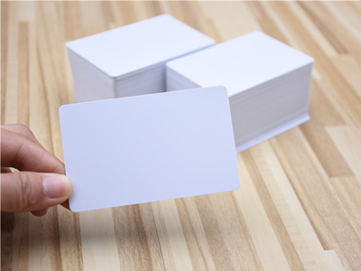 Blank white PVC card