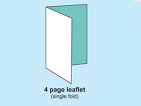 4P leaflet (single&half fold)