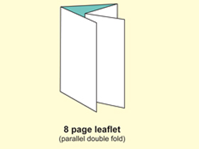 8P leaflet (Parallel double fold)