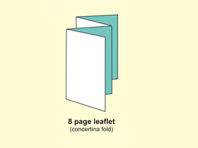 8P leaflet (Concertina fold)