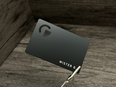 Business Card | Matte Black Metal Card | Stainless Steel Metal Card